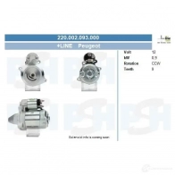 Стартер CV PSH 8J F50 284388 220002093000