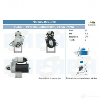 Стартер CV PSH A3X B47X 291295 700502092010