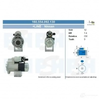 Стартер CV PSH 160554092130 282266 EMJO67 T