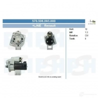 Стартер CV PSH 570506093000 288980 6T9 JHR
