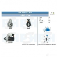 Стартер CV PSH 590534103010 289952 LW 88A