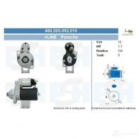 Стартер CV PSH 6SJ LVK 480505092010 286530