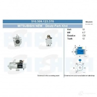 Стартер CV PSH Y LERX 287452 510509123370