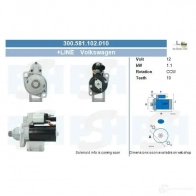 Стартер CV PSH 285454 6 PD70 300581102010