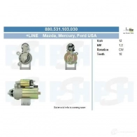 Стартер CV PSH 5D XJG 880531103030 292727
