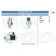 Стартер CV PSH 830024102130 7K QKJ 292119