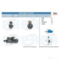 Стартер CV PSH 290750 XHX AUKF 641004113515