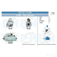 Стартер CV PSH O 96HW 570521113000 289030