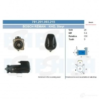 Стартер CV PSH WY2 7D1 781201093215 291576