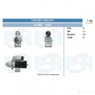 Стартер CV PSH 730501102011 291492 2K Q1G
