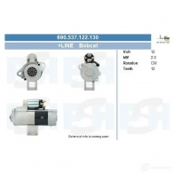 Стартер CV PSH 291177 5Q ZPJR 690537122130