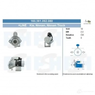 Стартер CV PSH 160561092080 282283 S7ES G