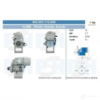 Стартер CV PSH 450503112050 SCGW SLJ 286280