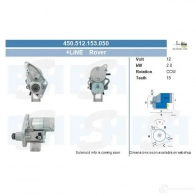 Стартер CV PSH 450512153050 286301 VU BN7Q