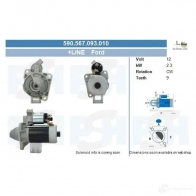 Стартер CV PSH 290027 590567093010 F WC0Z