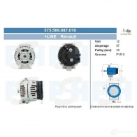 Стартер CV PSH A89 7EV 289942 590530093310