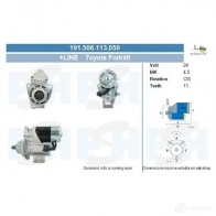 Стартер CV PSH 191506113050 283172 2 SB8M