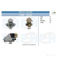 Стартер CV PSH 190573122050 283056 6 TYBZ