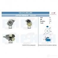 Стартер CV PSH 120513092265 280355 K 7293