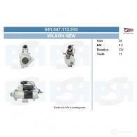 Стартер CV PSH 641047113510 QY 53H 1437359438