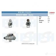 Стартер CV PSH 610501112211 947230456 06MDH QT