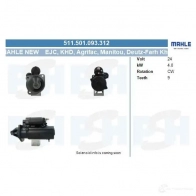 Стартер CV PSH ON N3PD 287534 520004092215