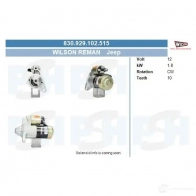 Стартер CV PSH 830929102515 M5HD T2 292342