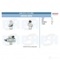 Стартер CV PSH Q 3HBU7R 1206832081 840513133260