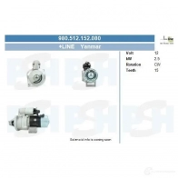 Стартер CV PSH 8OPLB 2 980512152080 293239