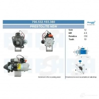 Стартер CV PSH 1437358834 700532103380 3T2NI DT