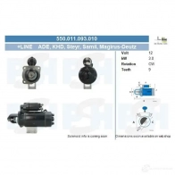 Стартер CV PSH 287669 SJT2UW M 550011093010