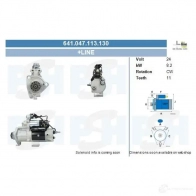 Стартер CV PSH 3P SGH 641047113130 1437359488