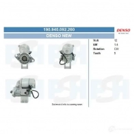 Стартер CV PSH 190940092260 1437358414 A 883G