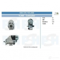 Стартер CV PSH LO2M UEX 290740 640535103050