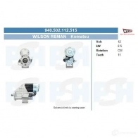 Стартер CV PSH 940502112515 7 JMNY 194677963