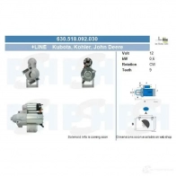 Стартер CV PSH 690501092210 291088 5V 9IRE9