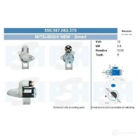 Стартер CV PSH 550567082370 C HJ6SZ 287863