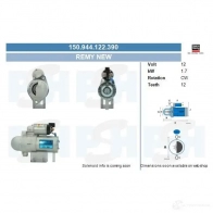 Стартер CV PSH 150944122390 WW8O 22T 1437355003