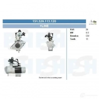 Стартер CV PSH 1384676012 B YDZQ58 151529113120