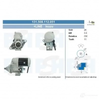 Стартер CV PSH 280795 131508112051 MUM YWR