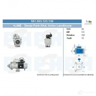 Стартер CV PSH 288819 Q P9NZV 561503123130