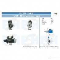 Стартер CV PSH 0Q4 CHX7 287931 551007113010