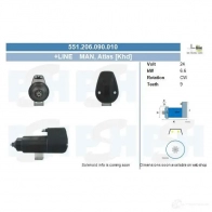 Стартер CV PSH 551206090010 287982 FYV SCQ