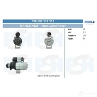 Стартер CV PSH 730002112311 291485 7U 9WC15