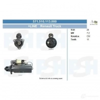 Стартер CV PSH 23U 1S 289197 571510113000