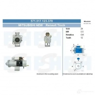 Стартер CV PSH 63254870 571517123370 FMHG TXG