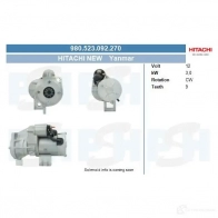 Стартер CV PSH 3HFPG0 Z 1437361643 980523092270