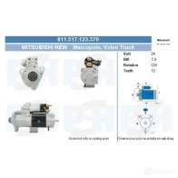 Стартер CV PSH 811517123370 LSTQO RD 291871