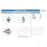 Стартер CV PSH 590903112230 C 2QJII 1437354422