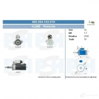 Стартер CV PSH 286251 450002102010 VYICQ Y5